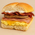 gourmet breakfast sandwich, bacon egg, halo bagels harlem